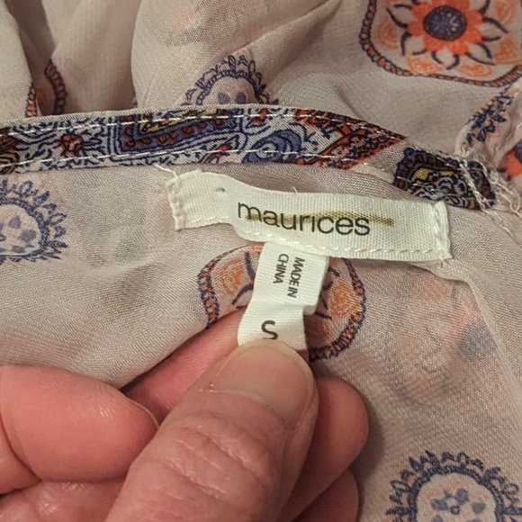 Maurices Spring/Summer Blouse w/ Cami Size Small - Picture 11 of 11